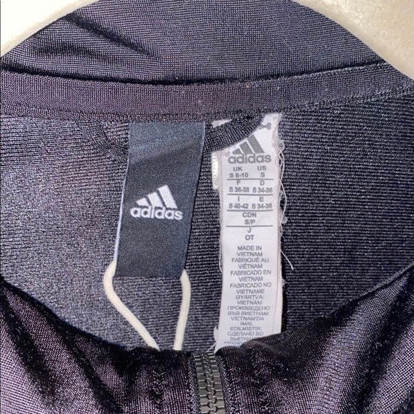 Adidas Black Jacket with White Stripes - Picture 5 of 7